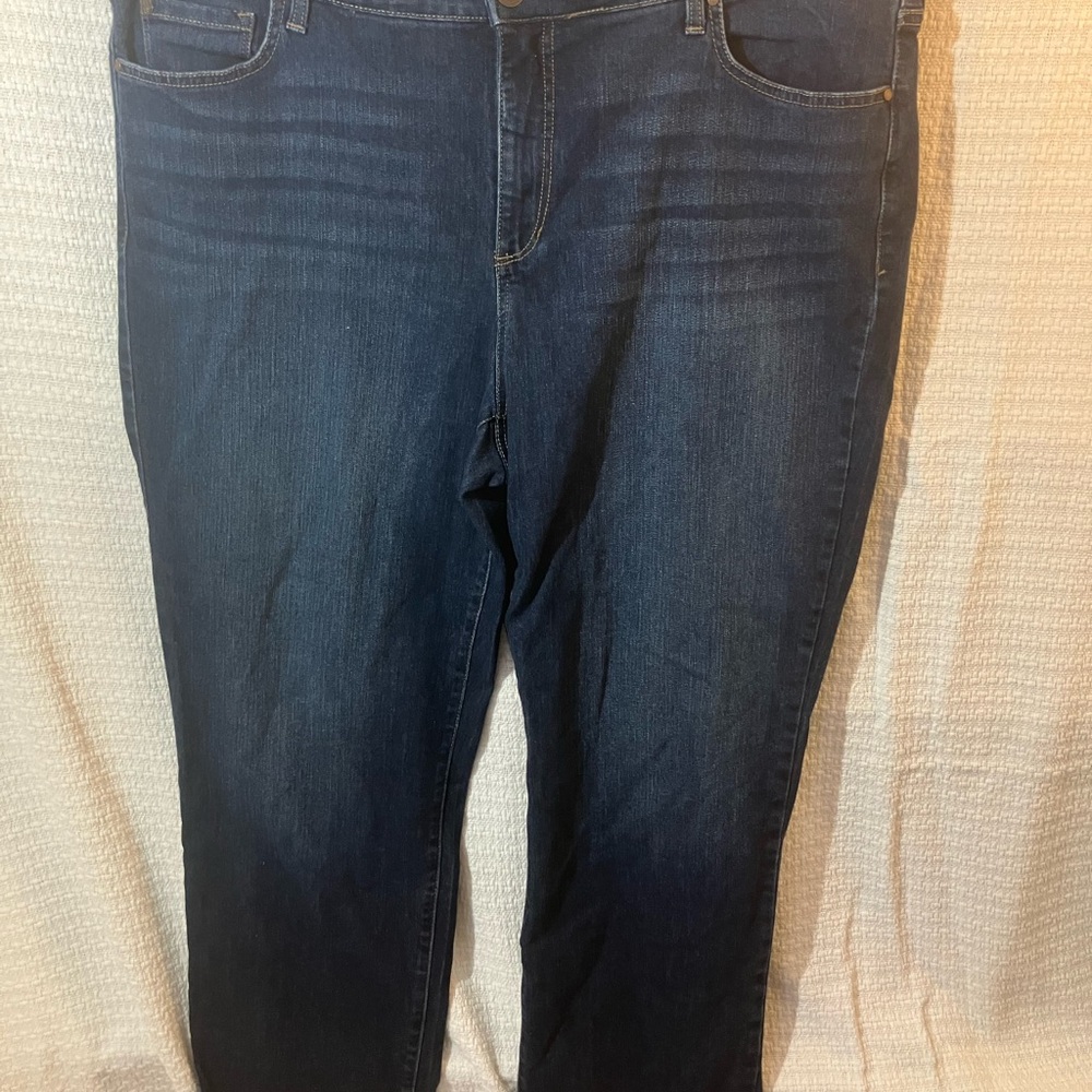 Bandolino Dark Blue Straight Leg Jeans